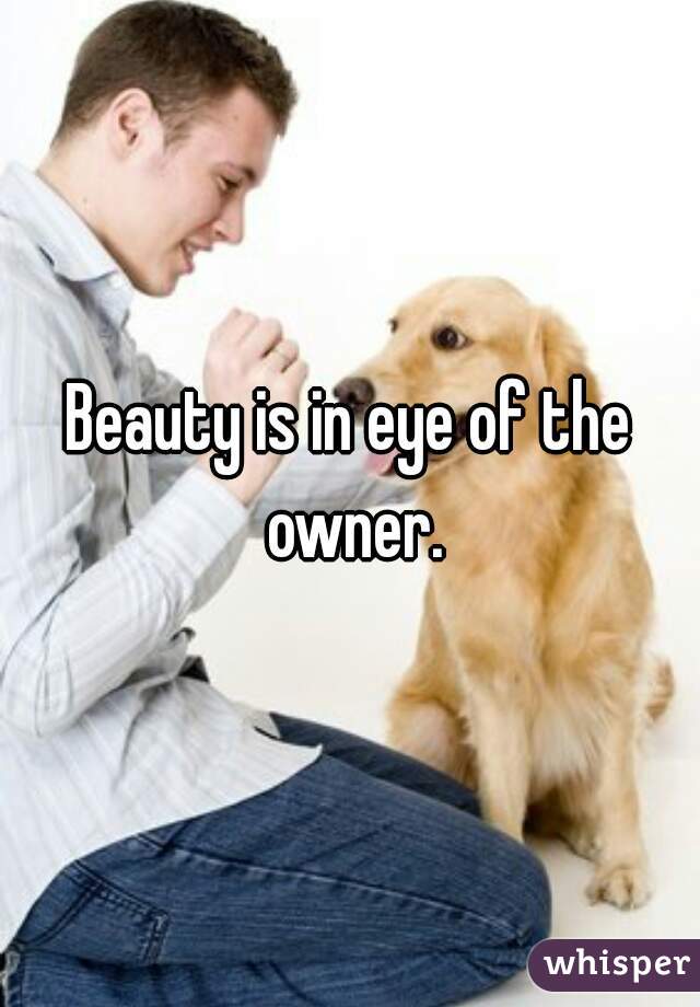 Beauty is in eye of the owner.