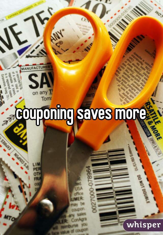 couponing saves more