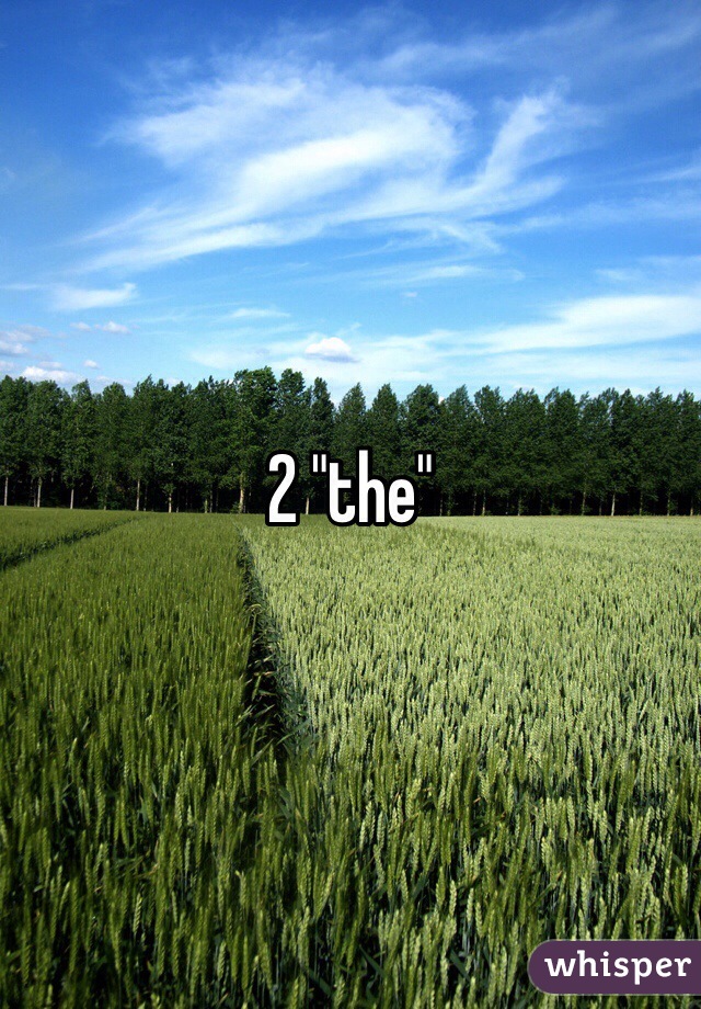 2 "the"
