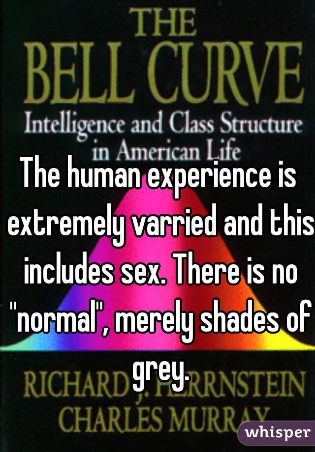 The human experience is extremely varried and this includes sex. There is no "normal", merely shades of grey.