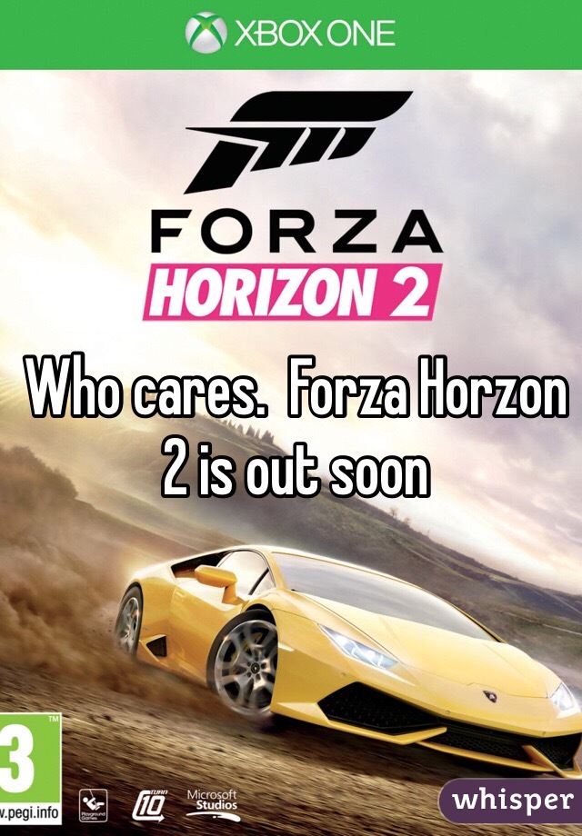 Who cares.  Forza Horzon 2 is out soon