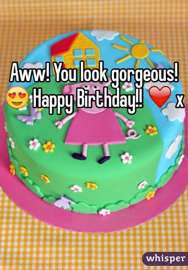 Aww! You look gorgeous! 😍 Happy Birthday!! ❤️ x