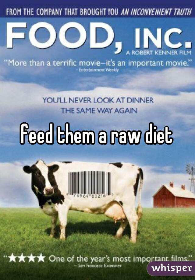 feed them a raw diet
