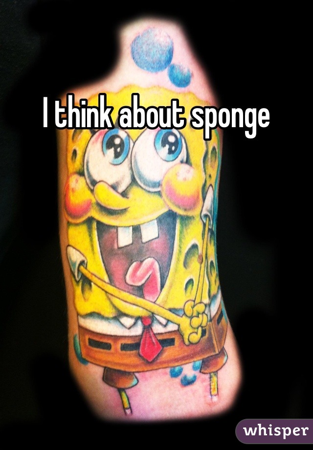 I think about sponge