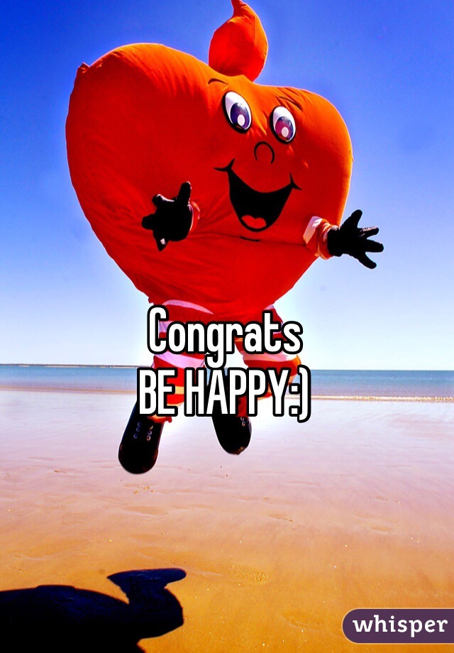 Congrats
BE HAPPY:)