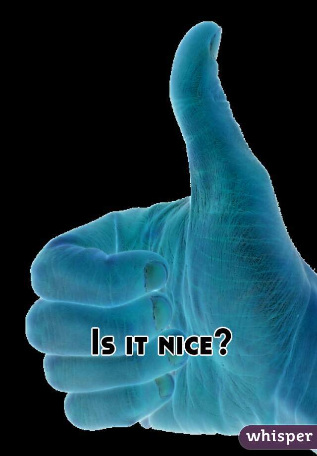 Is it nice? 