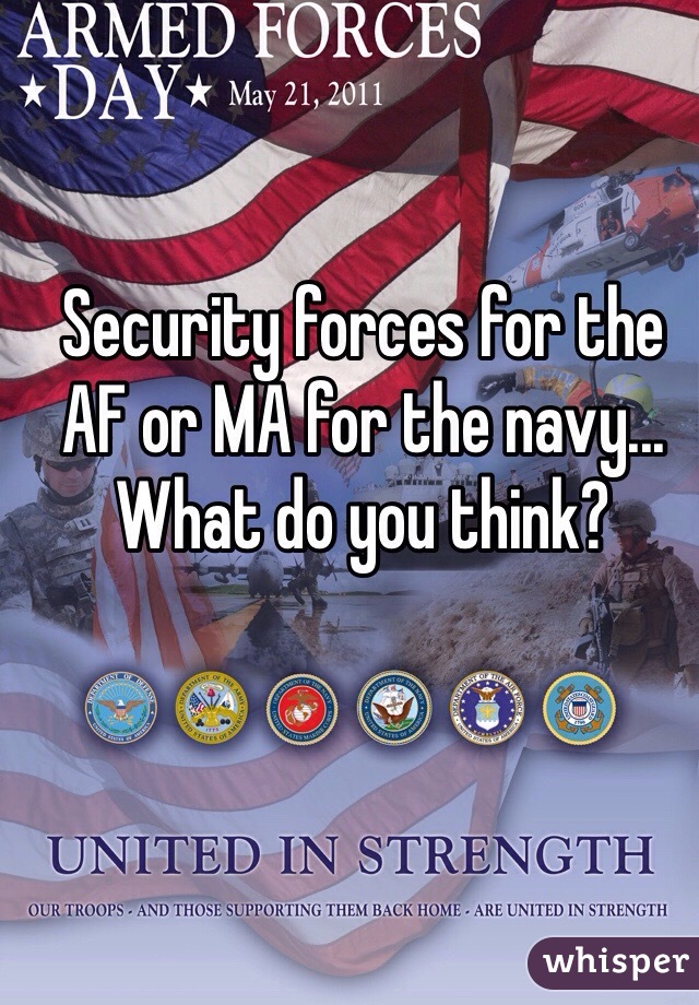 Security forces for the AF or MA for the navy... What do you think?