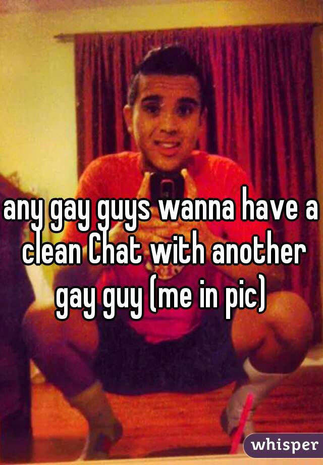 any gay guys wanna have a clean Chat with another gay guy (me in pic) 