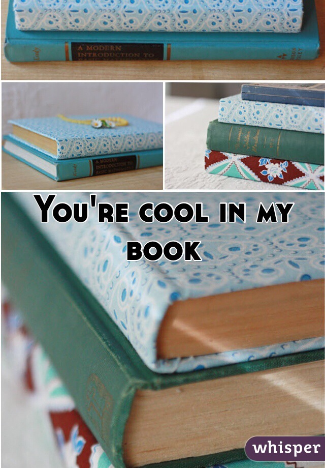 You're cool in my book