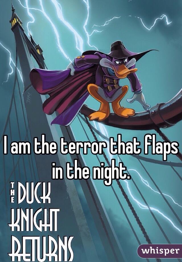I am the terror that flaps in the night.