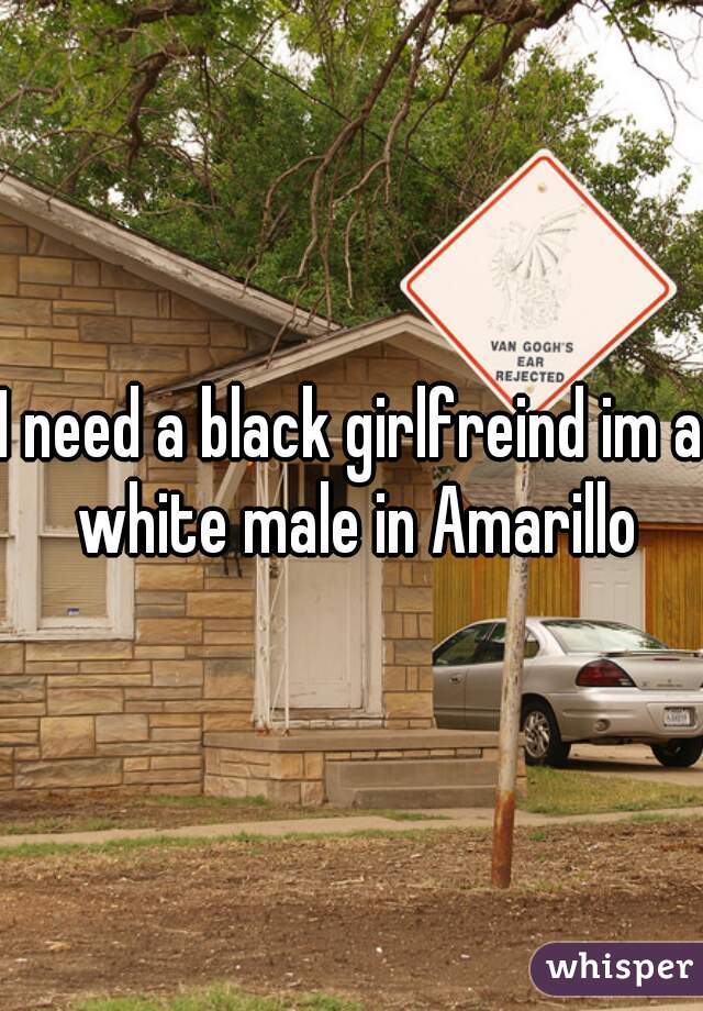 I need a black girlfreind im a white male in Amarillo