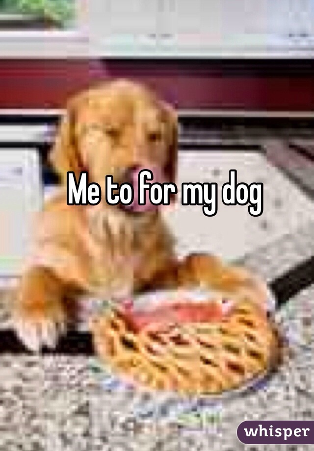 Me to for my dog 