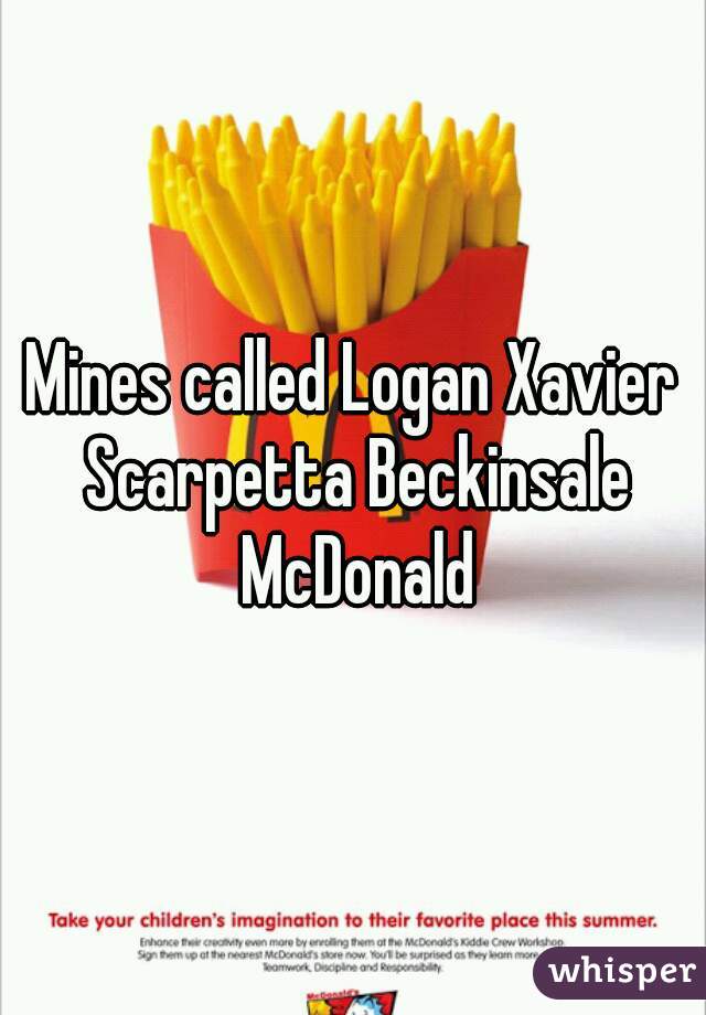 Mines called Logan Xavier Scarpetta Beckinsale McDonald