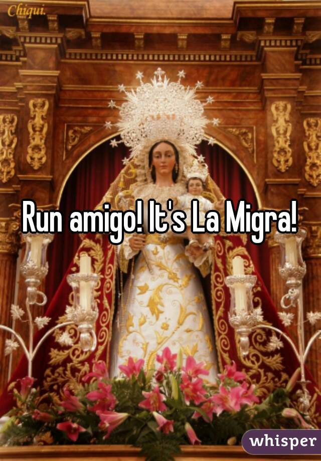 Run amigo! It's La Migra!