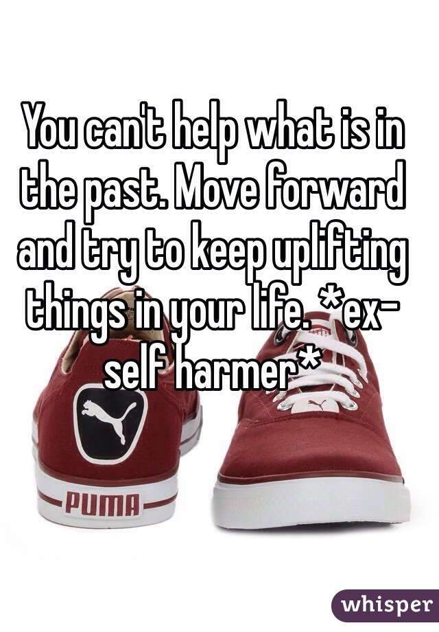 You can't help what is in the past. Move forward and try to keep uplifting things in your life. *ex-self harmer* 