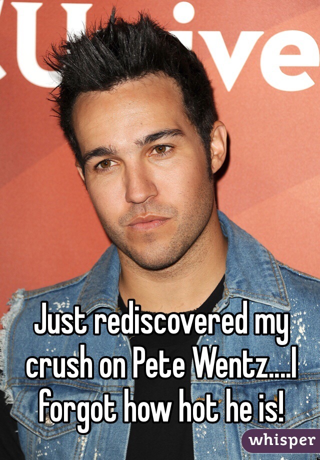 Just rediscovered my crush on Pete Wentz....I forgot how hot he is!