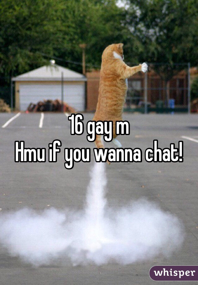 16 gay m
Hmu if you wanna chat!