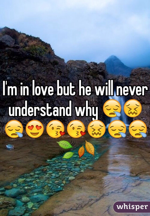 I'm in love but he will never understand why 😪😖😪😍😘😘😖😪😪🍃🍂