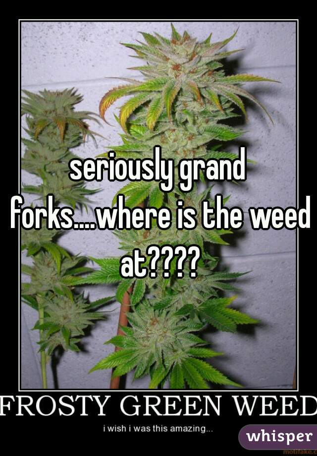 seriously grand forks....where is the weed at????