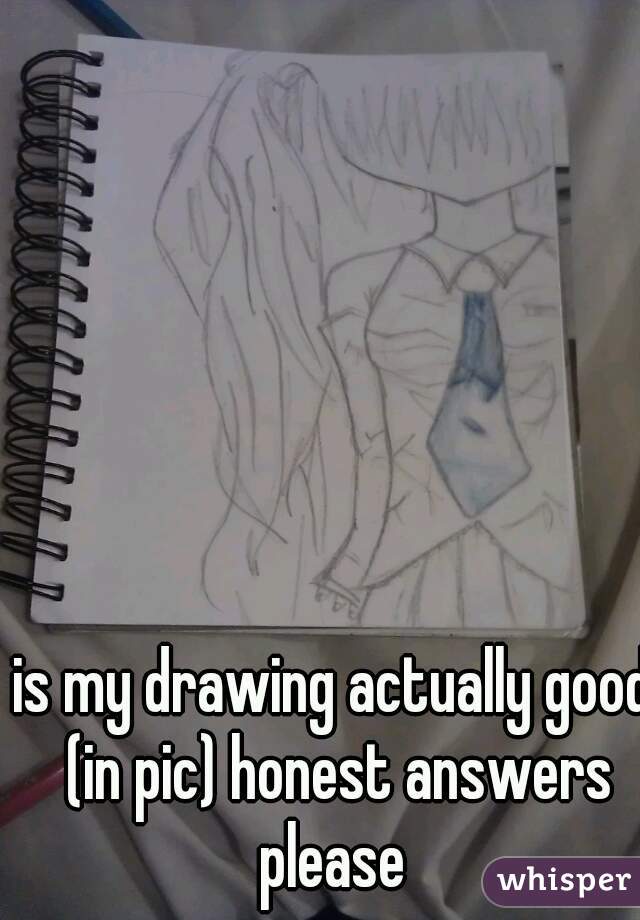 is my drawing actually good (in pic) honest answers please 