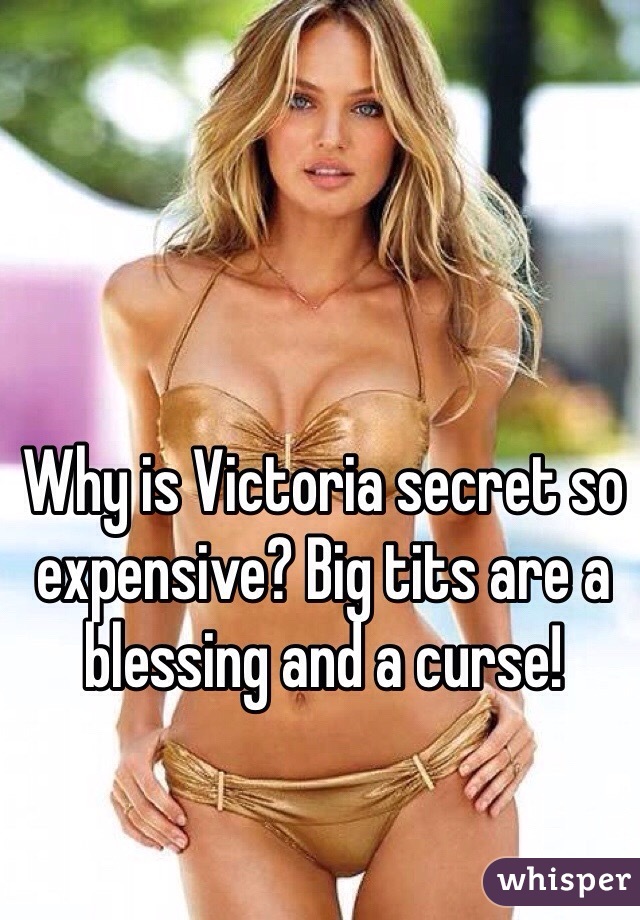 Why is Victoria secret so expensive? Big tits are a blessing and a curse! 