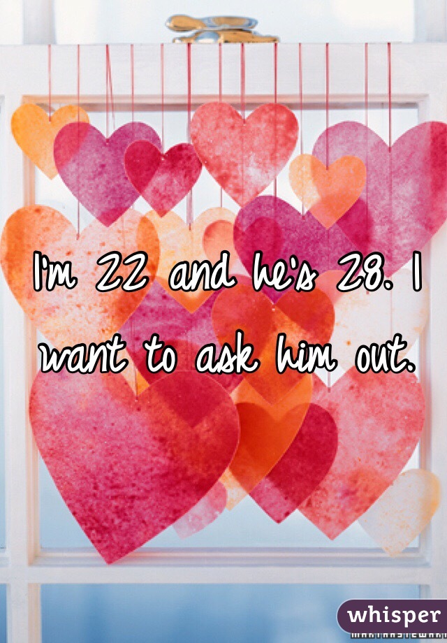 I'm 22 and he's 28. I want to ask him out. 