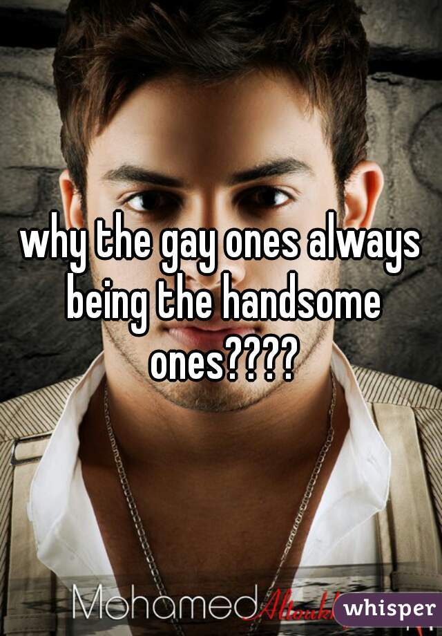 why the gay ones always being the handsome ones????