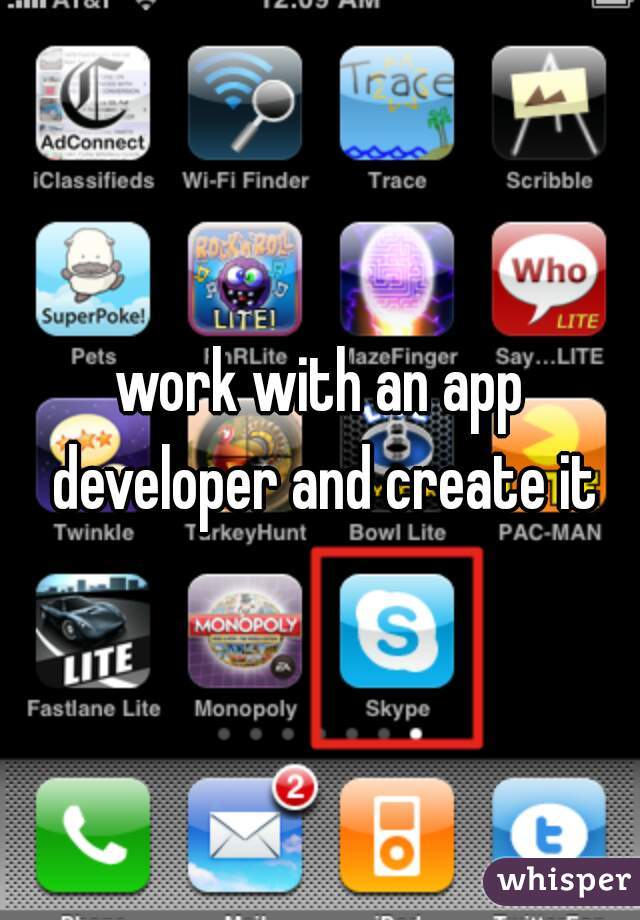 work with an app developer and create it