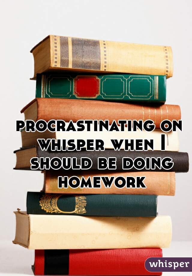 procrastinating on whisper when I should be doing homework
