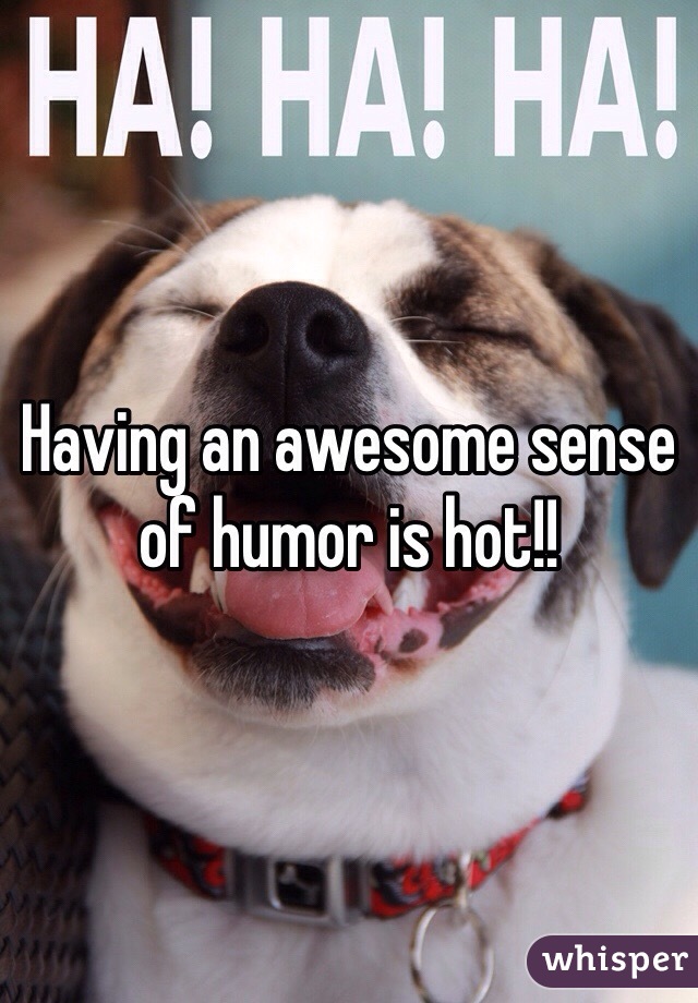 Having an awesome sense of humor is hot!!