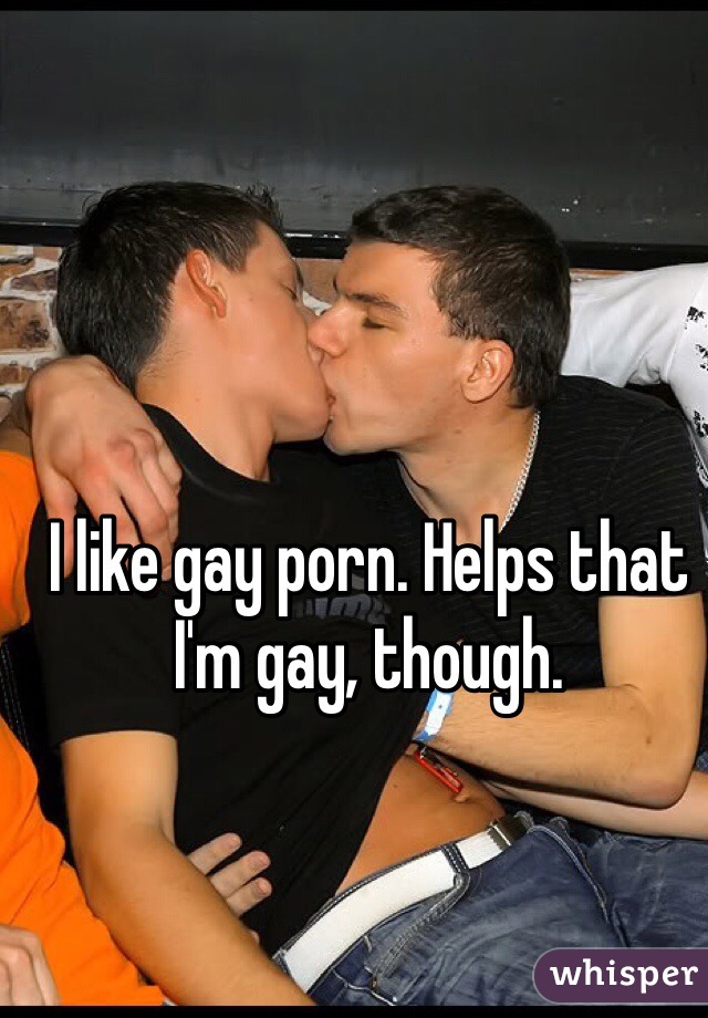 I like gay porn. Helps that I'm gay, though.