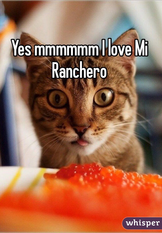 Yes mmmmmm I love Mi Ranchero