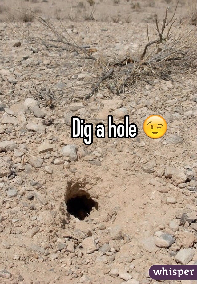 Dig a hole 😉