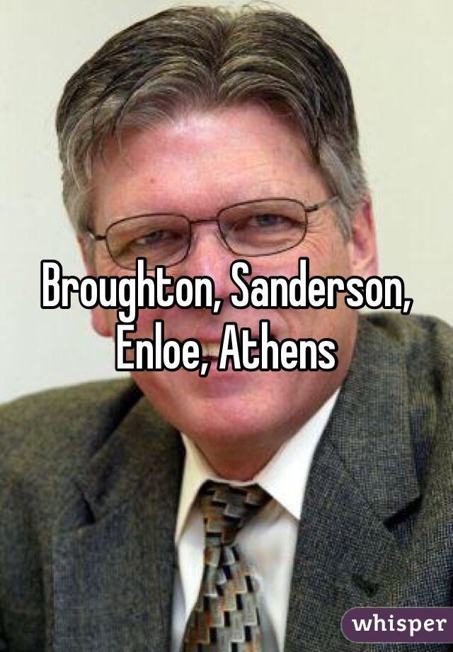 Broughton, Sanderson, Enloe, Athens