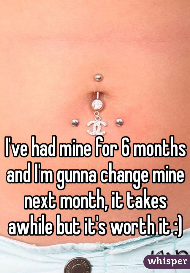 I've had mine for 6 months and I'm gunna change mine next month, it takes awhile but it's worth it :)