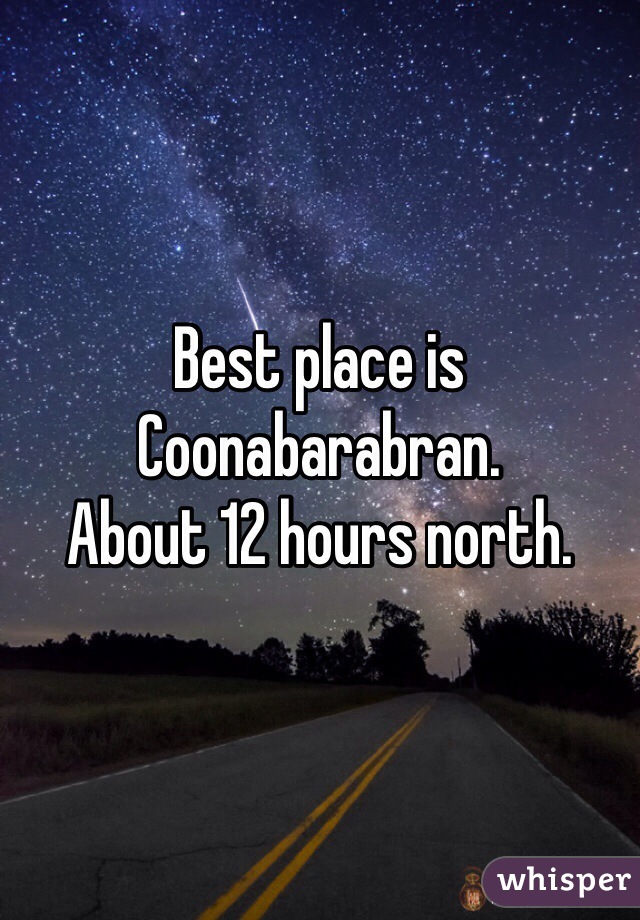 Best place is Coonabarabran. 
About 12 hours north. 
