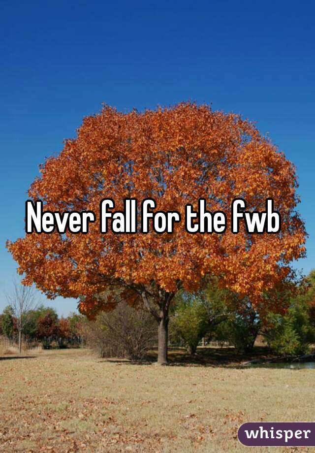 Never fall for the fwb 