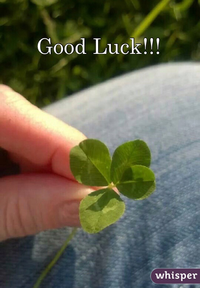 Good Luck!!! 