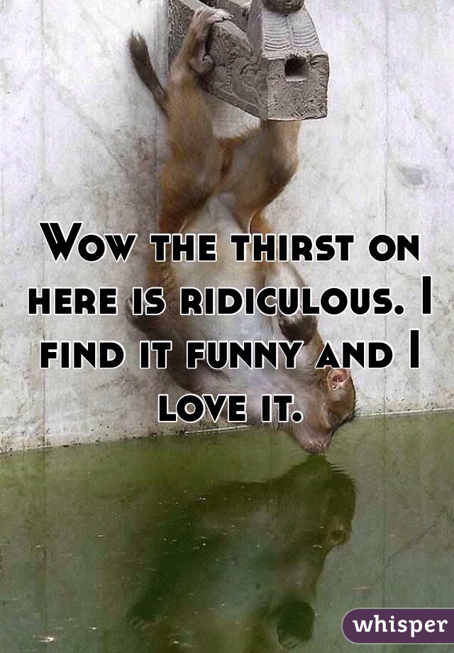 Wow the thirst on here is ridiculous. I find it funny and I love it. 