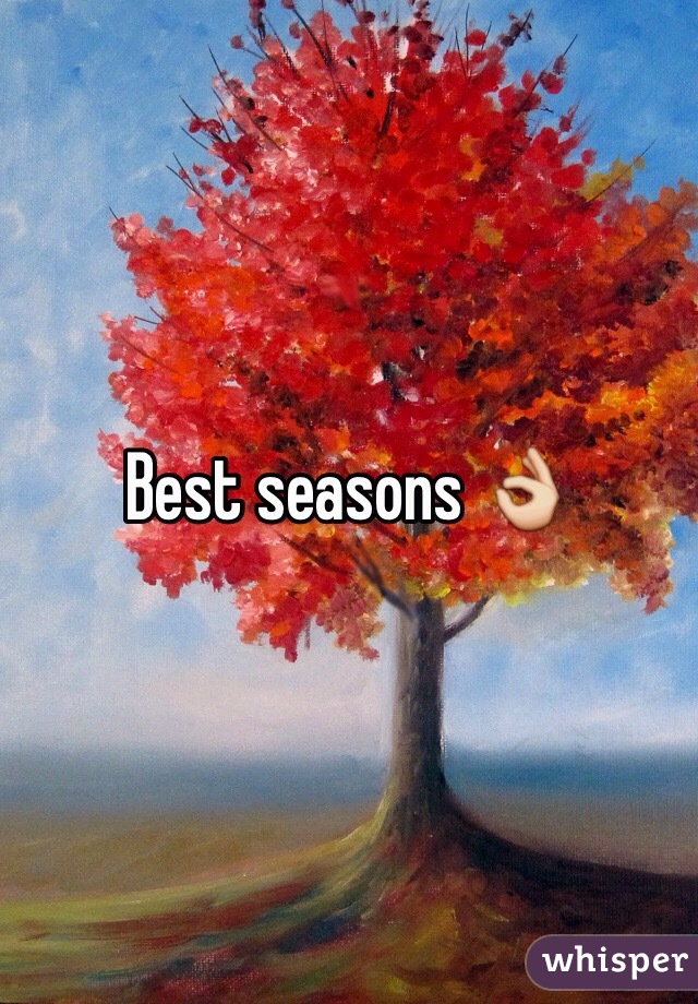 Best seasons 👌