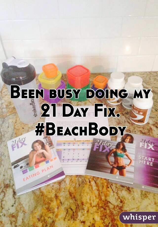 Been busy doing my 21 Day Fix. #BeachBody