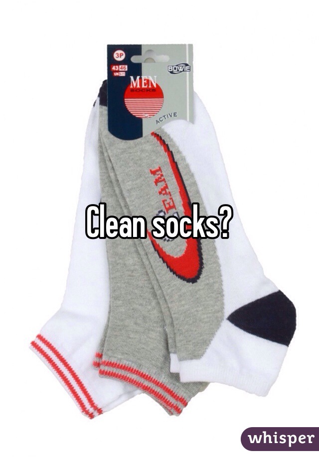 Clean socks?