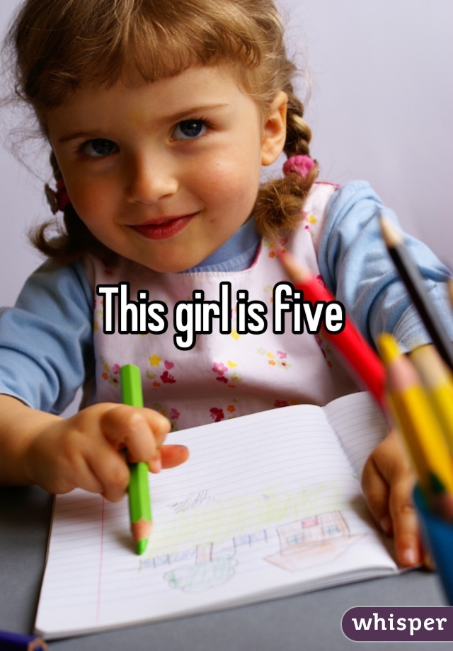This girl is five
