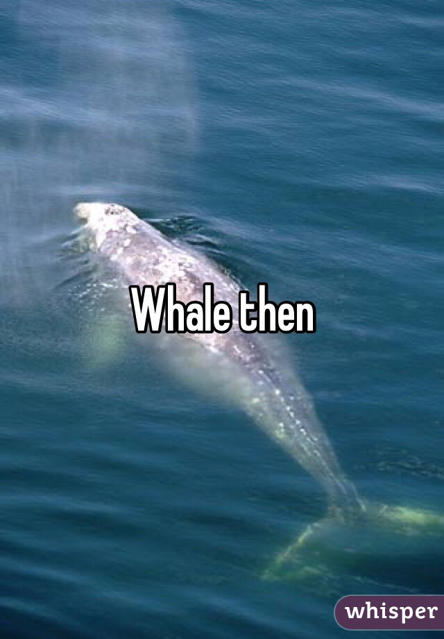 Whale then 