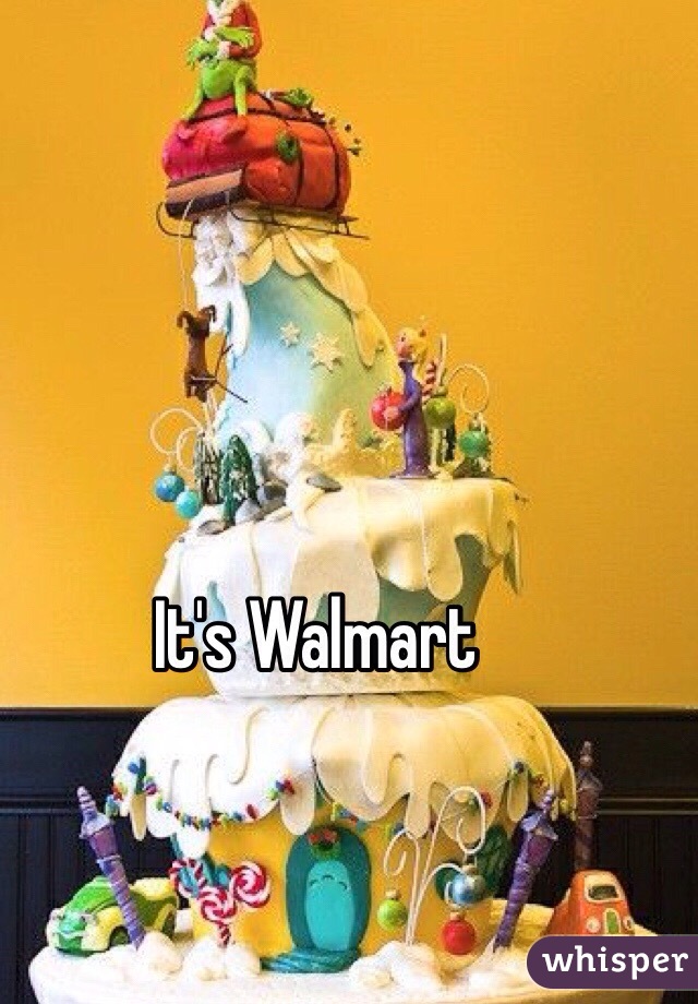 It's Walmart 