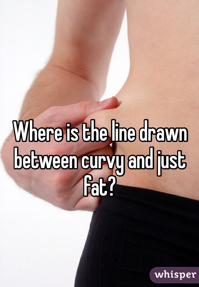 Where is the line drawn between curvy and just fat? 