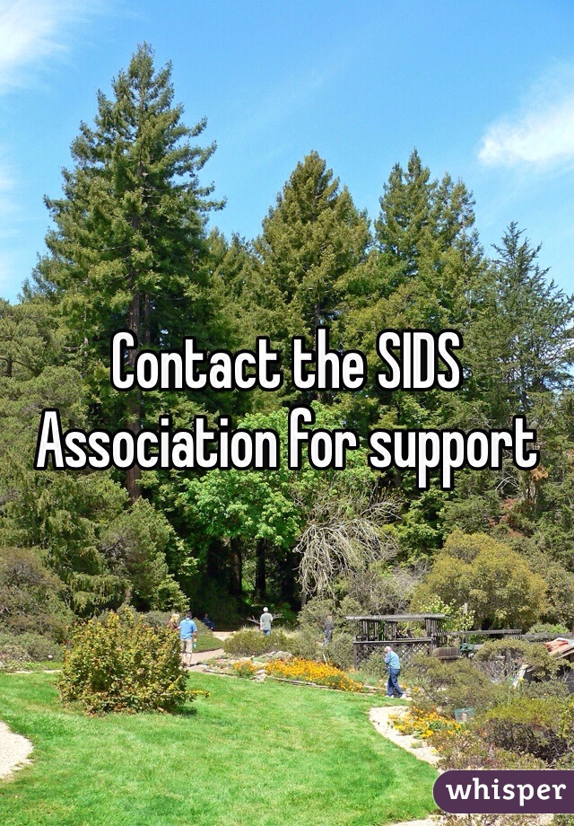 Contact the SIDS Association for support