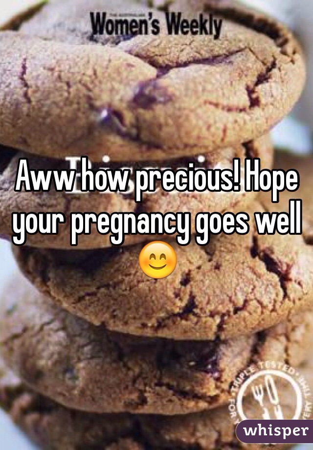 Aww how precious! Hope your pregnancy goes well 😊