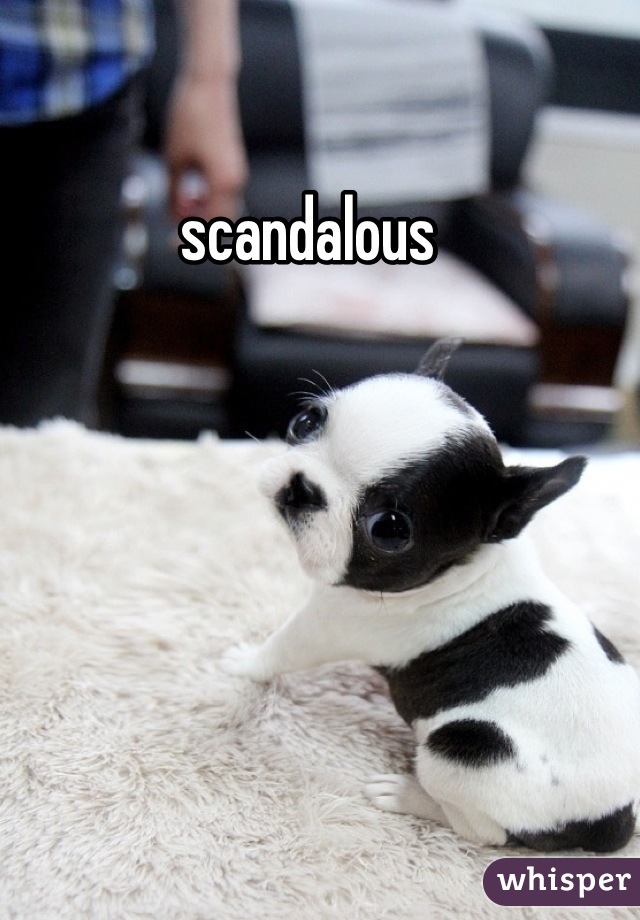 scandalous  