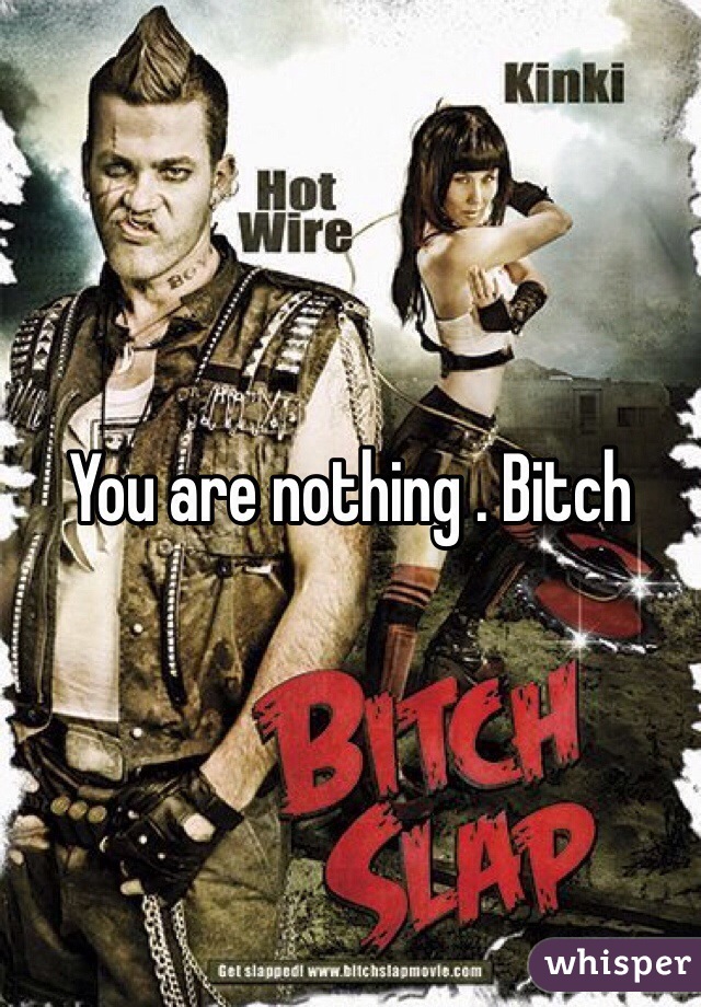 You are nothing . Bitch 